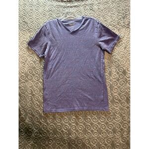 Mossimo Supply Co Mens V Neck Speckled T Shirt Blue Red Small S Short Sleeve